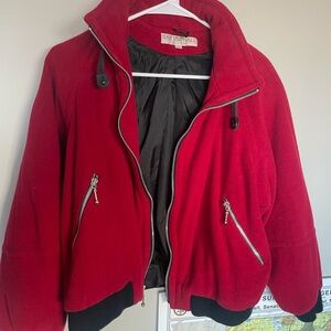 Red Zip-Up Jacket
